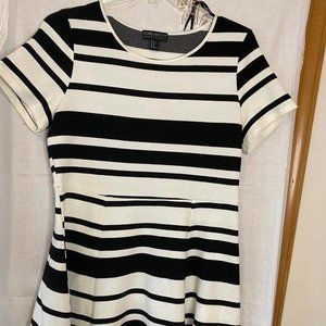 Size XL Forever 21 Black and White Striped Dress